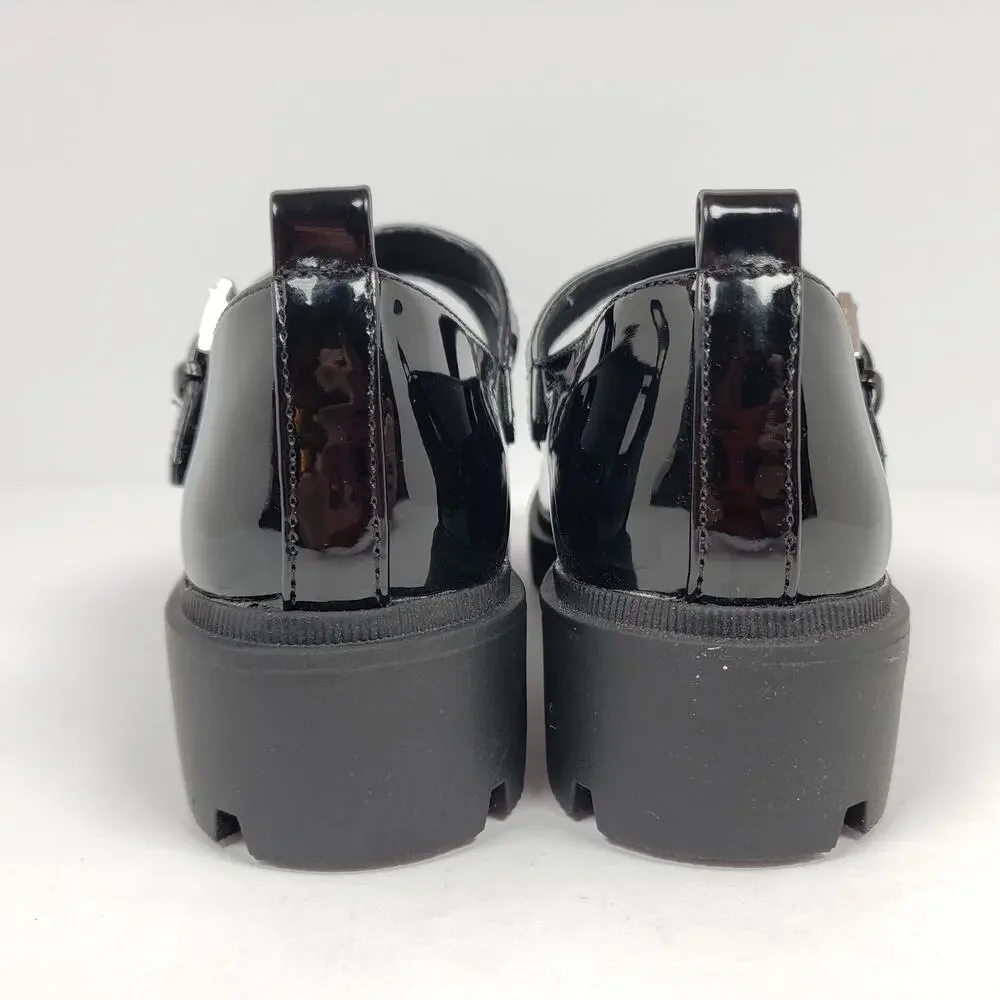 Sonoma Goods For Life Ayvaa Girls Size 2Y Black Chunky Platform Mary Jane Shoes